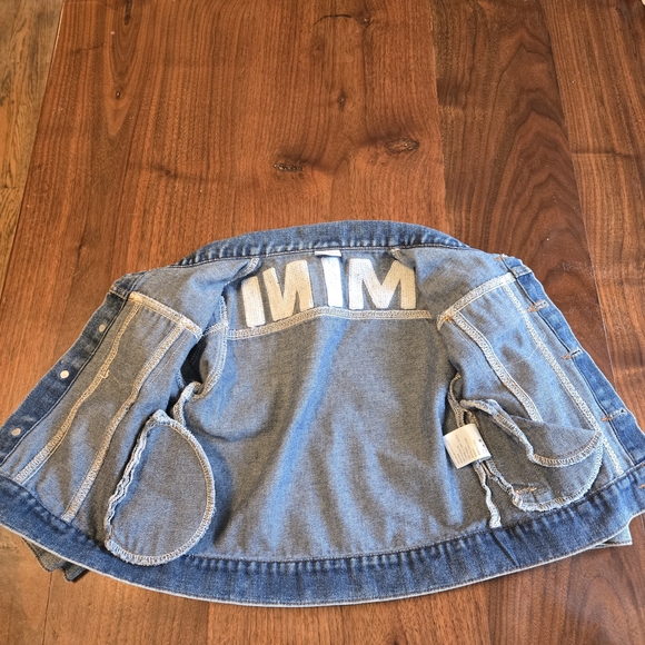 PatPat Little Kids Denim Jacket with MINI on the back, Perfect For Mommy& Me! - Picture 7 of 8